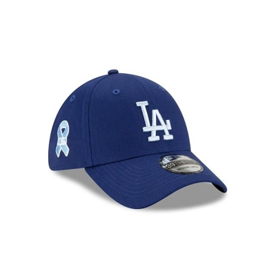 Blue Los Angeles Dodgers Hat - New Era MLB Father's Day 39THIRTY Stretch Fit Caps USA3974058